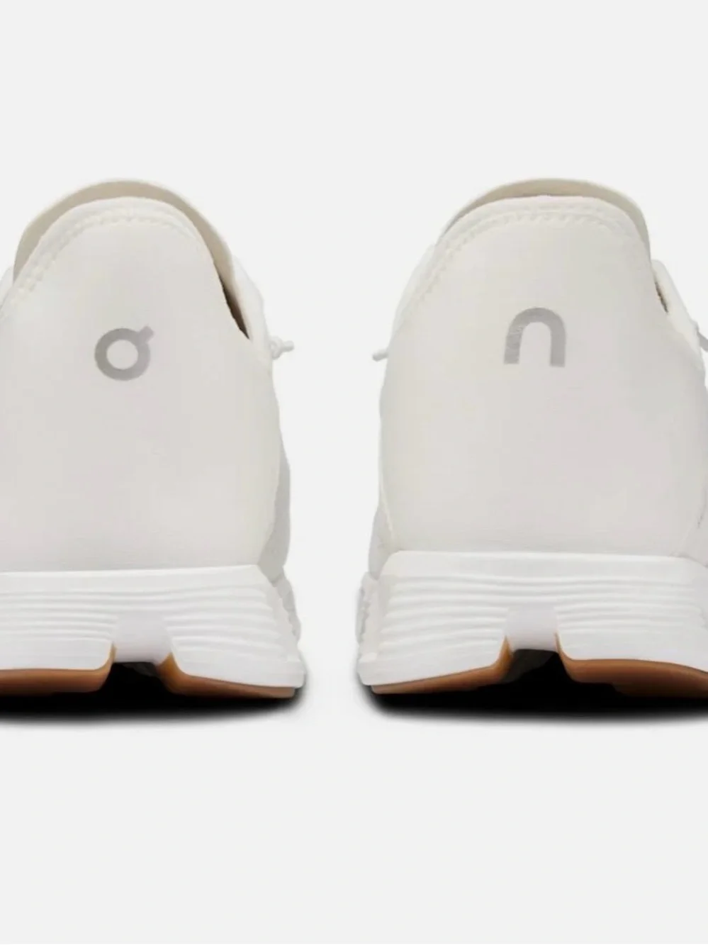 On Women's Cloud Running Shoes in White with Gum Accent